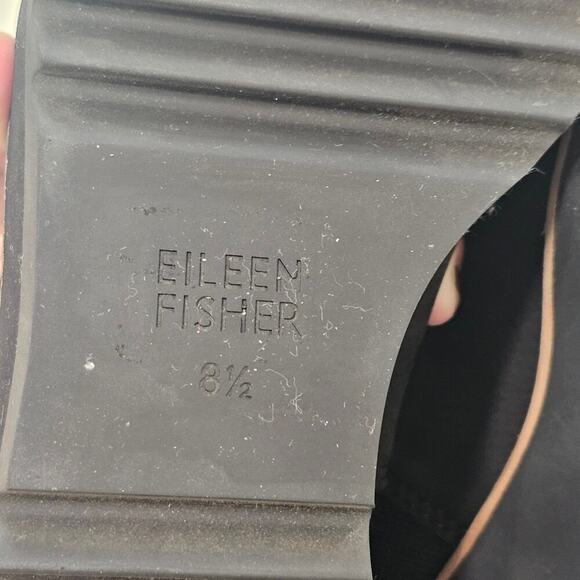 EILEEN FISHER Lilou Nubuck and Recycled Stretch Knit Bootie in Black Size 8.5 - Picture 7 of 8